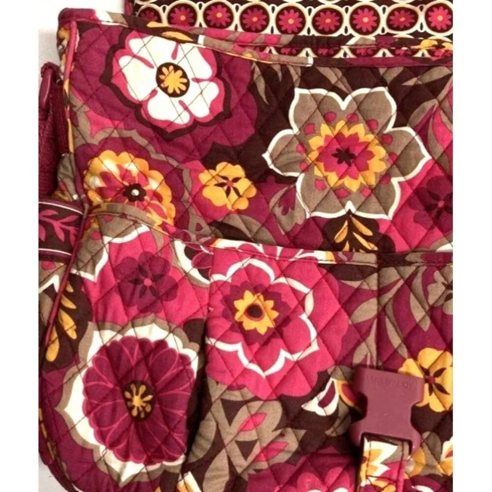 Vera Bradley Quilted Laptop Floral Crossbody‎ Bag